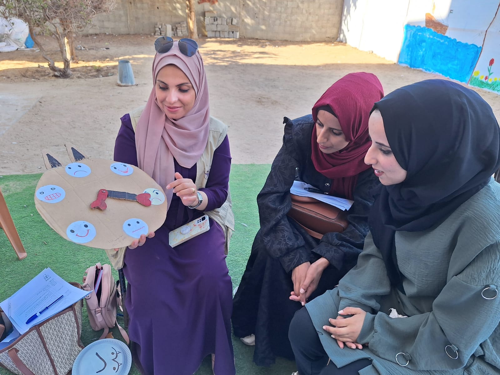 In Al-Zawayda: Training for Qutoof Al-Khair Health and Community Association on the “My Family and I” Guide