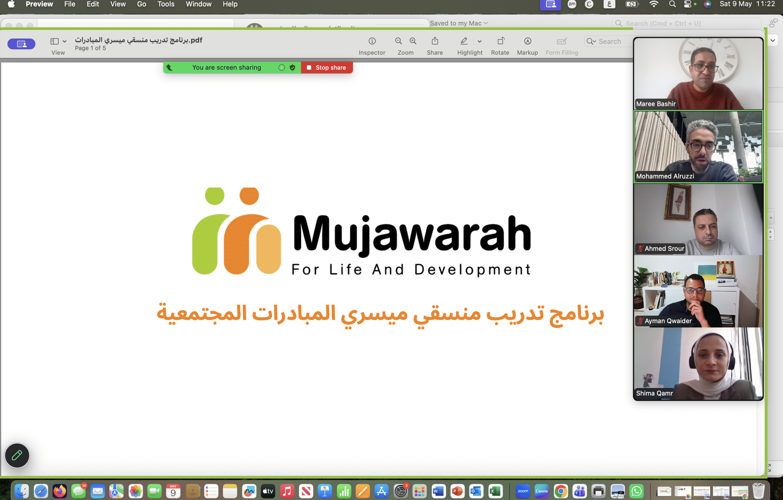 Mujawarah Launches Training Programme for Community Initiative Coordinators and Facilitators 