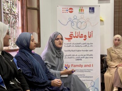 Reflection Session with Sharek Youth Forum Facilitators in Gaza