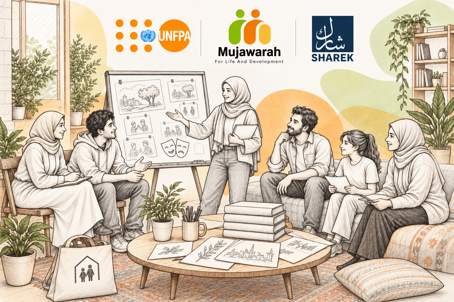 Mujawarah Launches “My Family and I” Project in Partnership with Sharek Youth Forum